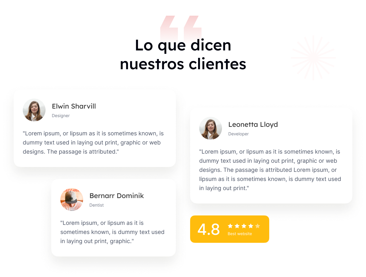 Lo que dicen nuestros clientes